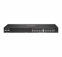HPE Aruba Networking 6100 24G 4SFP+ Managed L3 Gigabit Ethernet [10/100/1000] 1U Black (HPE ARUBA SWITCH 6100 24G 4SFP+,24x 10/100/1000 + 4x1 GIGABIT /,10 GIGABIT SFP+ MANAGED)
