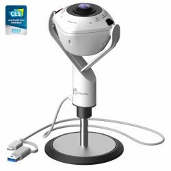 j5create JVU368-N Webcam 360° pilotée par IA avec haut-parleur (J5CREATE 360ÃÂ° ALL AROUND WEBCAM WITH SPK)