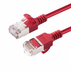 Microconnect V-FTP6A05R-SLIM networking cable Red 5 m Cat6a U/FTP [STP] (CAT6A U-FTP Slim, LSZH, 5m - Network Cable, Red - Warranty: 300M)