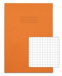 RHINO VEX677-705-6 exercise book (RHINO A4 Exercise Book 64 Page Orange S7 [Pack of 50])
