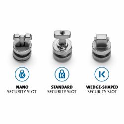 Kensington ClickSafe Universelles Anker-Kit für Sicherheits-Slots (K: CLICKSAFE 3-IN-1 ANCHOR PACK)
