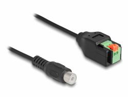DeLOCK Kabel Cinch Buchse zu Terminalblock Adapter mit Drucktaster 15 cm (Delock Kabel Cinch Buchse zu Terminalblock Adapter mit Drucktaster 15 cm)