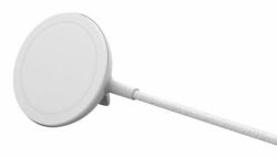 Belkin WIA004DSWH Ladegerät für Mobilgeräte Kopfhörer, Smartphone, Smartwatch Weiß USB Kabelloses Aufladen Drinnen (^MAGSAFE 15W PAD&STAND 2M BRAIDED)