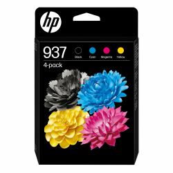 HP 937 4er-Pack CMYK Original Druckerpatrone (HP 937 - 4 pakker - sort, gul, cyan, m)
