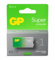 GP Batteries Super Alkaline GP1604A Single-use battery 9V (GP Super Alkaline 9V-battery, 1-pack)