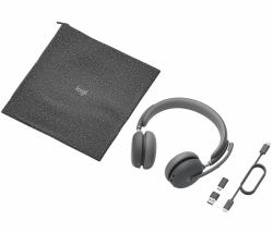 Logitech Zone Wireless 2 (Logitech Headset Zone Wireless 2 [UC version] ANC 2.0 USB BT graphite USB-C-EmpfÃ¤nger, USB-A-Adapter, Bluetooth 5.2)