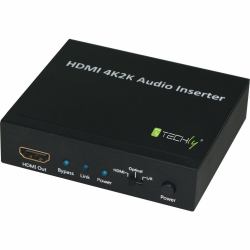 Techly IDATA HDMI-AI4K Videosignal-Konverter 3840 x 2160 Pixel (Hdmi 4K2K Audio Inserter - Warranty: 12M)