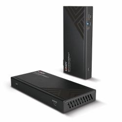 Lindy 39385 KVM-Extender Sender und Empfänger (Extender HDBaseT Cat.6 KVM - DisplayPort 1.2, USB, IR & - RS-232, 150m - Warranty: 24M)