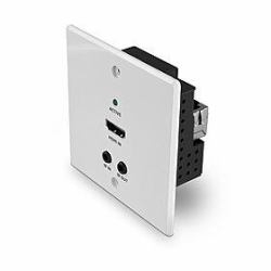 Lindy 38348 Audio-/Video-Leistungsverstärker AV-Sender Weiß (70m Cat.6 HDMI 4K60, IR & - RS-232 HDBaseT EU Wall Plate - Extender, Transmitter - Warranty: 24M)