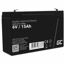 Green Cell AGM40 Batterie de l'onduleur VRLA AGM 6 V 15 Ah (Green Cell - alarmsystembatteri - Blys)