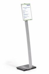 Durable INFO SIGN Informationsstand A4 Acryl, Aluminium Silber (Durable INFO SIGN Floor Stand A4)