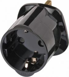 Travel Adapter earthed/GB - power adapter/inverter Black - Travel Adapter earthed/GB - Warranty: 12M