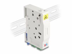 DeLOCK LWL Anschlussdose für Hutschiene mit Spleißhalter und 2 x SC Simplex Kupplung (Delock LWL Anschlussdose fÃ¼r Hutschiene mit SpleiÃhalter und 2 x SC Simplex Kupplung)