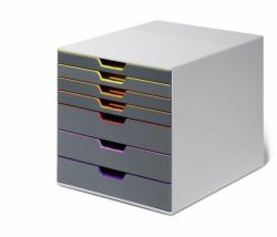 Durable Varicolor 7 Grey, Multicolour (Durable VARICOLOR 7 Drawer Unit)