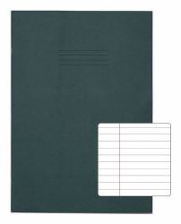 RHINO A4+ Oversized Exercise Book [13 x 9"] (RHINO 13 x 9 Oversized Exercise Book 80 Page Dark Green F8M [Pack of 50])