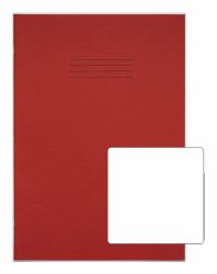 RHINO A4+ Oversized Exercise Book [13 x 9"] (RHINO 13 x 9 Oversized Exercise Book 48 Page Red B [Pack of 50])