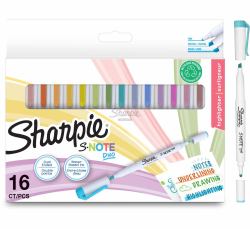 Sharpie 2182115 marker 16 pc[s] Blue, Brown, Green, Orange, Pink, Purple, Yellow (Sharpie 2182115 S-Note Duo Dual-Ended Creative Markers Pack of 16)