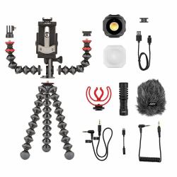 Joby JB01645-BWW Stativ Smartphone-/Digital-Kamera 3 Bein[e] Schwarz, Rot (Joby GorillaPod Mobile Vlogging Kit -)