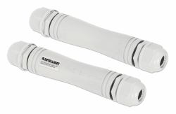 Intellinet Kit extendeur PoE+ extérieur très longue portée Fast Ethernet, étend le PoE jusqu’à 1000 m, 1 port PD jusqu’à 95 W, compatible IEEE 802.3bt [4PPoE], IP67, lot de 2 modules, pla...