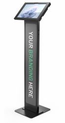Compulocks 140B580APXB Sicherheitsgehäuse für Tablet Schwarz 33 cm [13"] (Compulocks Surface Pro 8-11 Apex Enclosure Brandable Floor Stand - Stand - for tablet - brandable - lockable - metal fram...
