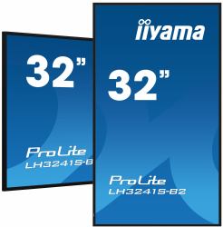 iiyama LH3241S-B2 Signage-Display Kiosk-Design 80 cm [31.5"] LED 350 cd/m² Full HD Schwarz 24/7 (32" 1920x1080, IPS panel, 1% Haze, Landscape and Portrait mode, Speakers 2x 10W , VGA, 3x HDMI, 350...