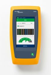 Fluke LIQ-100-IE network cable tester Twisted pair cable tester Yellow, Grey (LINKIQ TESTER W/ INDUSTRIAL - ETHERNET ADAPTER KIT - Warranty: 12M)