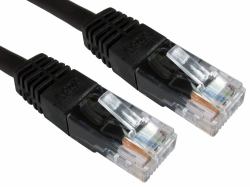 Cables Direct ERT-600K Netzwerkkabel Schwarz 0,5 m Cat6 U/UTP [UTP] (RJ45 [M] to RJ45 [M] CAT6 0.5m Black OEM Moulded Boot Copper UTP Network Cable)