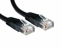 Cables Direct Cat6 1m Netzwerkkabel Schwarz U/UTP [UTP] (RJ45 [M] to RJ45 [M] CAT6 1m Black OEM Moulded Boot Copper UTP Network Cable)
