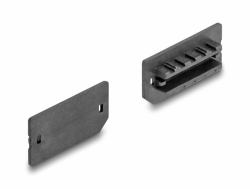 DeLOCK Staubschutz für USB Typ-E Key A oder Key B Buchse 10 Stück schwarz (Kabel Typ-A Stecker zu Typ-B 90Â° links, USB 5 Gbps, 1 m, Daten, Funk Netzwerk)