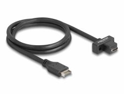 DeLOCK USB 10 Gbps Kabel Typ-E Key A 20 Pin Stecker zu USB Type-C Buchse zum Einbau 70 cm (Kabel Typ-A Stecker zu Typ-B 90Â° unten, USB 5 Gbps, 1 m, Daten, Funk Netzwerk)