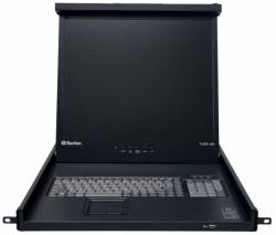 Raritan T1900 Konsolenregal 48,3 cm [19"] 1280 x 1024 Pixel Schwarz 1U (1U 19" LED backlit LCD KVM - console with DVI/VGA, - UK keyboard, touchpad, 1280 x 1024 resolution support, USB 2.0 port - Wa...