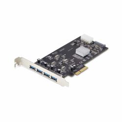 StarTech.com 4-Port USB PCIe Card, USB 3.2 5Gbps, PCI Express Expansion Card with 4x Independent USB Controllers, 4x USB-A Ports, Windows/macOS/Linux (4-PORT USB-A PCIE CARD 5GBPS - 4X USB CONTROLL...