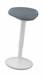 Leitz 65450085 Büro- & Computerstuhl Gepolsterter Sitz (Leitz Ergo Active Standing Stool with Comfort Seat Light Grey)