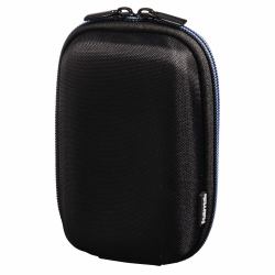 Hama Hardcase Zip Custodia rigida Nero, Blu (HARDCASE ZIP CAMERA BAG 80M BLK/BLU)
