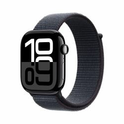 Apple Watch Series 10 OLED 46 mm Digital 416 x 496 Pixel Touchscreen 4G Schwarz WLAN GPS (WATCH SRS 10 GPS+CELL 46MM - BLACK INK LOOP)