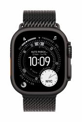 Apple 49mm Black Titanium Milanese Loop - Medium (-APPLE WATCH 49 BLACK TML M)