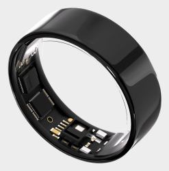 Ultrahuman Ring AIR Nein Smart-Ring Aktivitäts-Tracker Schwarz (Ring Air Aster Black Size 14)