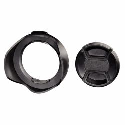 Hama 00093658 Streulichtblende 5,8 cm Schwarz (Hama Gegenlichtblende mit Deckel 58 mm)