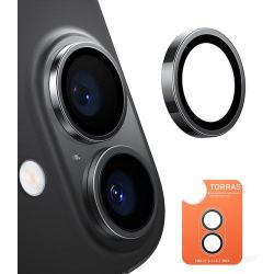 Torras X00FX1568 Zubehör für Smartphones & Mobiltelefone Linsenschutz (LENSGUARD - IPHONE 16 BLACK)