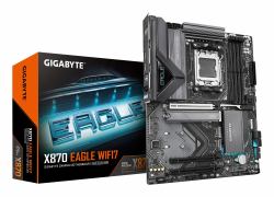GIGABYTE X870 EAGLE WIFI7 Motherboard - Supports AMD Ryzen 9000 CPUs, 14+2+2 phases VRM, up to 8000MHz DDR5 [OC], 1xPCIe 5.0 + 2xPCIe 4.0, Wi-Fi 7, 2.5GbE LAN, USB 4 (Gigabyte X870 EAGLE WIFI7 AMD ...