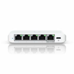 Ubiquiti UniFi Flex Mini 2.5G Managed 2.5G Ethernet [100/1000/2500] Power over Ethernet [PoE] Desktop Weiß (Ubiquiti UniFi Flex 2.5G - Switch - 5-Port - managed)