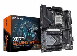 GIGABYTE X870 GAMING WIFI6 Motherboard - Supports AMD Ryzen 9000 CPUs, 8+2+2 phases VRM, up to 8000MHz DDR5 [OC], 1xPCIe 5.0 + 2xPCIe 4.0, Wi-Fi 6, 2.5GbE LAN, USB 4 (GIGA X870 GAMING WF6 AM5/DDR5/...