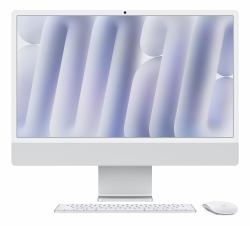 Apple iMac Apple M M4 59.7 cm [23.5"] 4480 x 2520 pixels All-in-One PC 16 GB 256 GB SSD macOS Sequoia Wi-Fi 6E [802.11ax] Silver (Apple iMac 24" Retina 4,5K 2023 M4/16/)