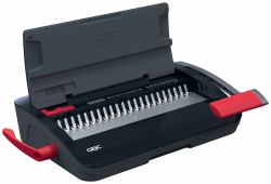 GBC CombBind CB12 Kamm-Bindegerät 165 Blätter Schwarz, Rot (GBC CombBind CB12 Manual Binding Machine)