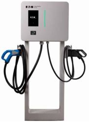 Eaton Green Motion DC 22 Blanc Acier inoxydable Sol 3 Écran integré 25,4 cm [10"] (GMDC 22kW DC charger CCS CHAdeMO RFID)