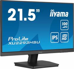 iiyama ProLite XU2293HSU-B7 computer monitor 54.6 cm [21.5"] 1920 x 1080 pixels Full HD LED Black (21.5" ProLite XU2293HSU-B7 Monitor - 21.5" Black IPS LED Monitor Full HD DisplayPort HDMI and USB)