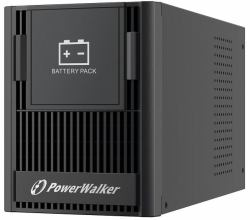 PowerWalker 10134046 USV-Batterieschrank Tower (BP AT24T-4x9Ah Battery Pack - Incl. 2 strings of 2 batt., - each 12V/9Ah capacity. It operates on 24V DC 10134046, Tower, Black, VFI 1000 - Warranty:...