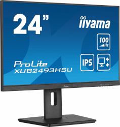 iiyama XUB2493HSU-B7 computer monitor 60.5 cm [23.8"] 1920 x 1080 pixels Full HD LED Black (iiyama ProLite XUB2493HSU-B7 24' IPS panel)