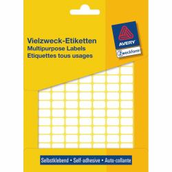 Avery Manual Labels, White, 13 x 8 mm (Avery Multi-Purpose Labels 3306 - etik)