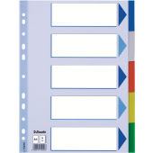 Esselte Divider PP A4 5 Tabs (Esselte - deler - 5 dele - for A4 - me)